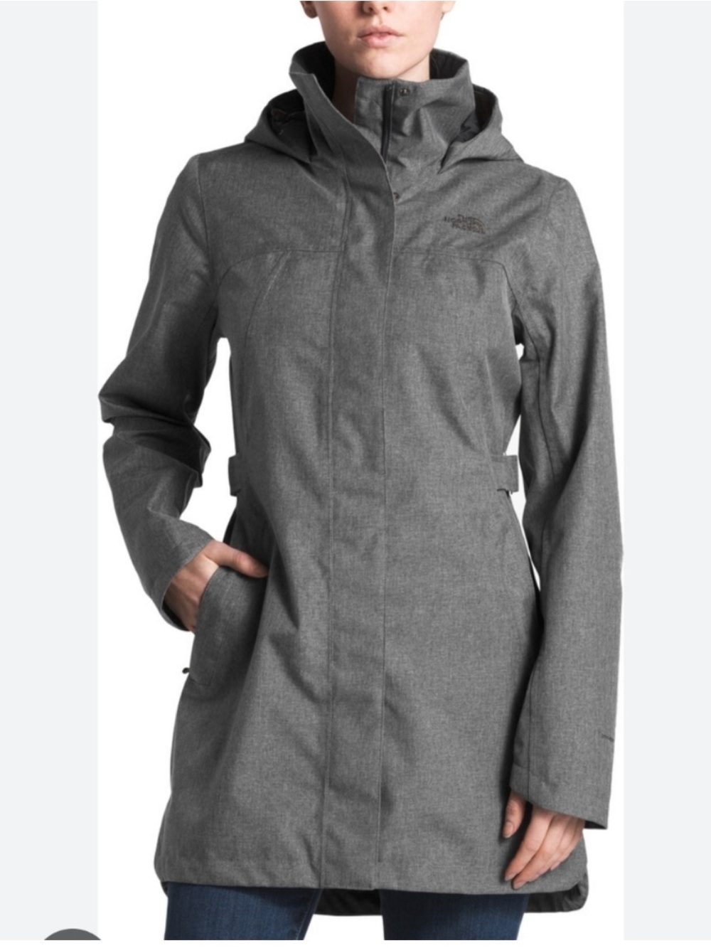 The North Face Gray Hooded Winter Coat size Small